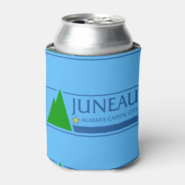 Flag of Juneau, Alaska Can Cooler (Can Front)
