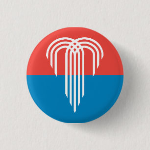 Flag of Kansas City, Missouri 1 Inch Round Button