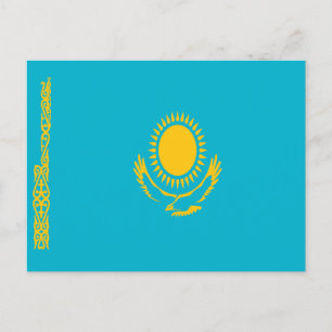 Flag of Kazakhstan Postcard