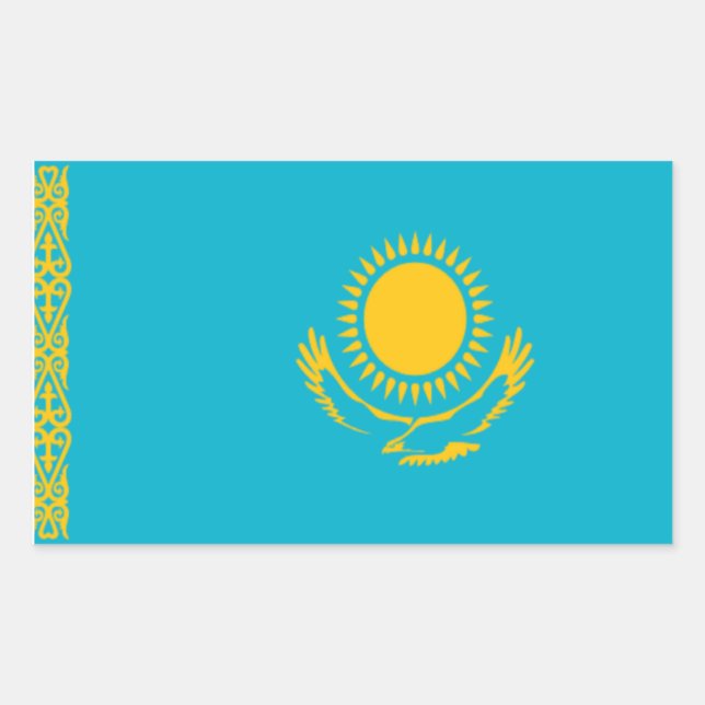 Flag of Kazakhstan Sticker (Front)