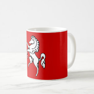 Flag of Kent (White Horse) (County of England, UK) Coffee Mug