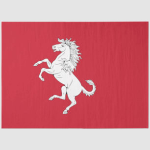 Flag of Kent (White Horse) (County of England, UK) Tissue Paper