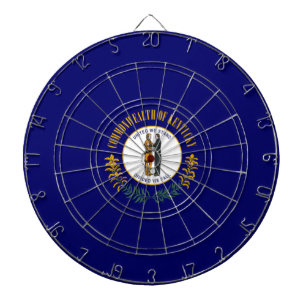Flag of Kentucky (US State) Dartboard