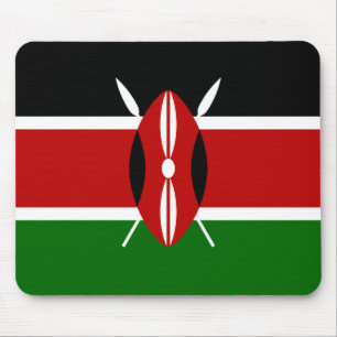 Flag of Kenya Africa Mouse Pad