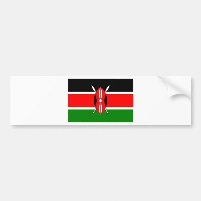 Flag of Kenya Bumper Sticker (Front)