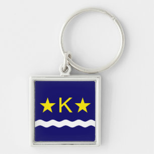 Flag of Kinshasa, Congo Keychain