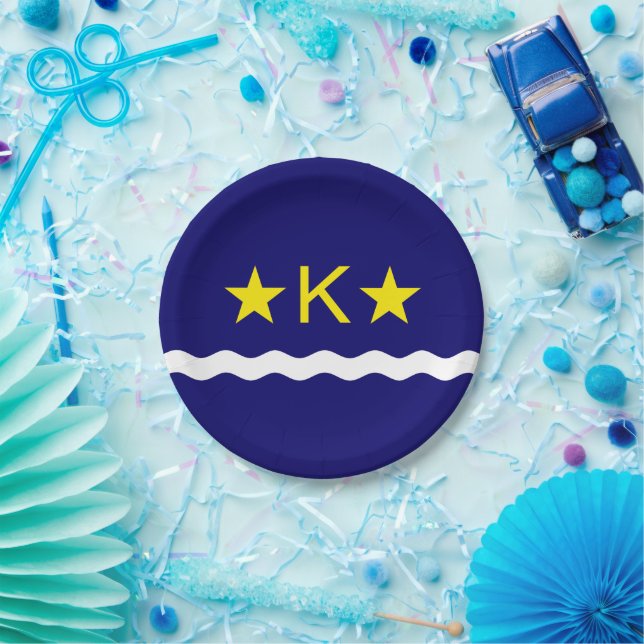 Flag of Kinshasa, Congo Paper Plates (Party)