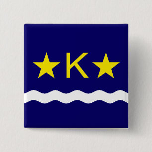 Flag of Kinshasa, Congo Pinback Button