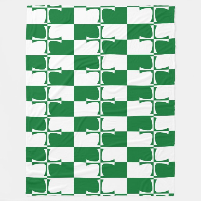 Flag of Kirkcudbrightshire Fleece Blanket (Front)