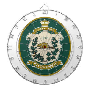 Flag of Kitchener (Ontario, Canada) Dartboard