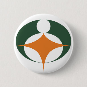 Flag of Koga, Shiga, Japan 2 Inch Round Button