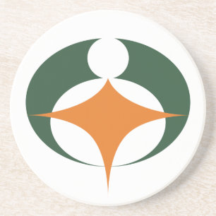 Flag of Koga, Shiga, Japan Coaster
