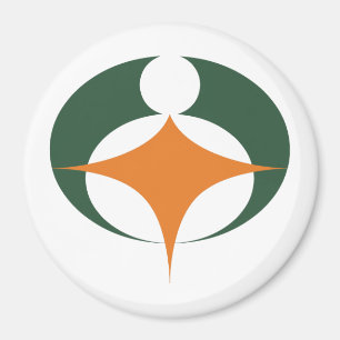 Flag of Koga, Shiga, Japan Magnet