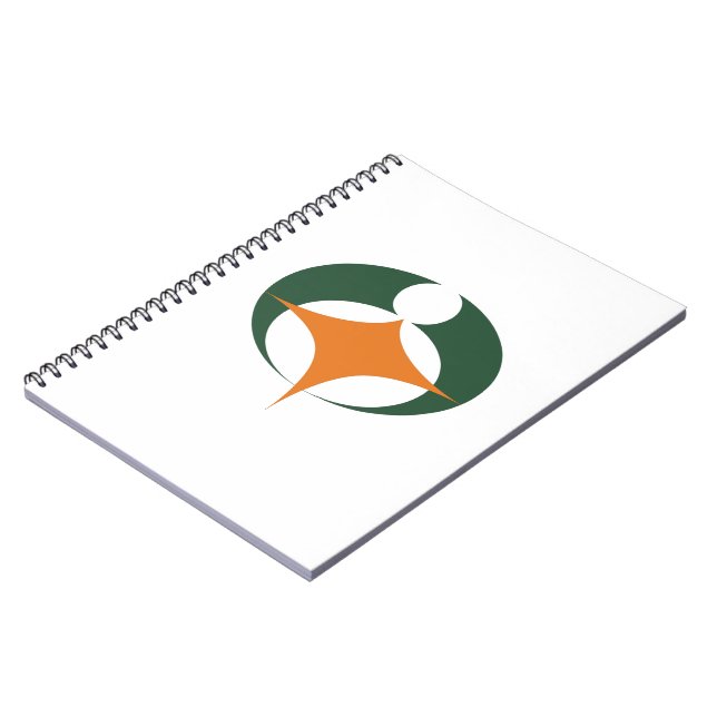Flag of Koga, Shiga, Japan Notebook (Left Side)
