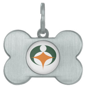 Flag of Koga, Shiga, Japan Pet ID Tag