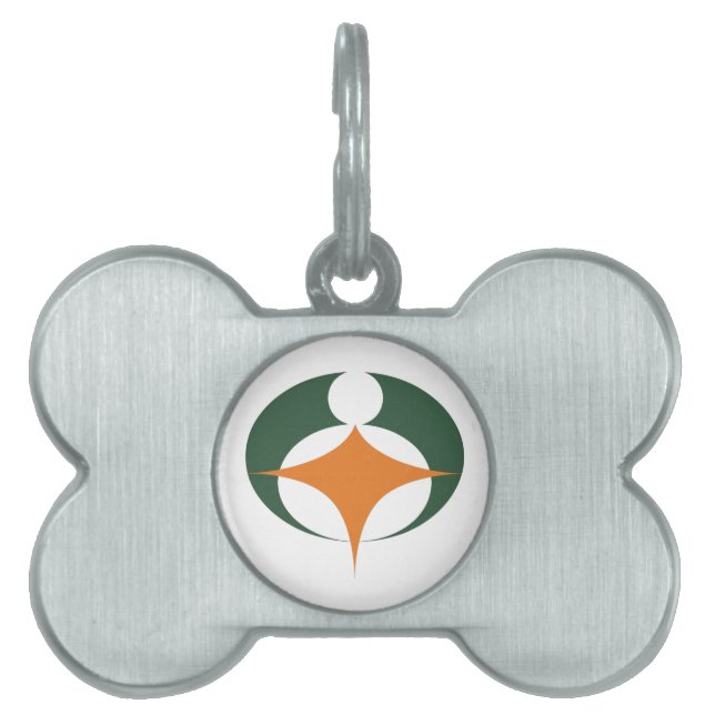 Flag of Koga, Shiga, Japan Pet ID Tag (Front)