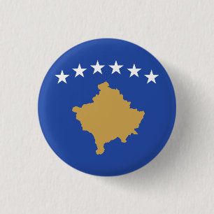 Flag of Kosovo 1 Inch Round Button