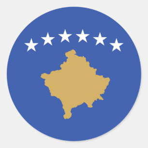 Flag of Kosovo Classic Round Sticker