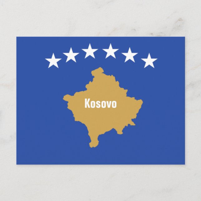 Flag of Kosovo Postcard (Front)