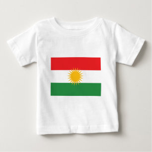 Flag of Kurdistan (Alay Kurdistan or Alaya Rengîn Baby T-Shirt