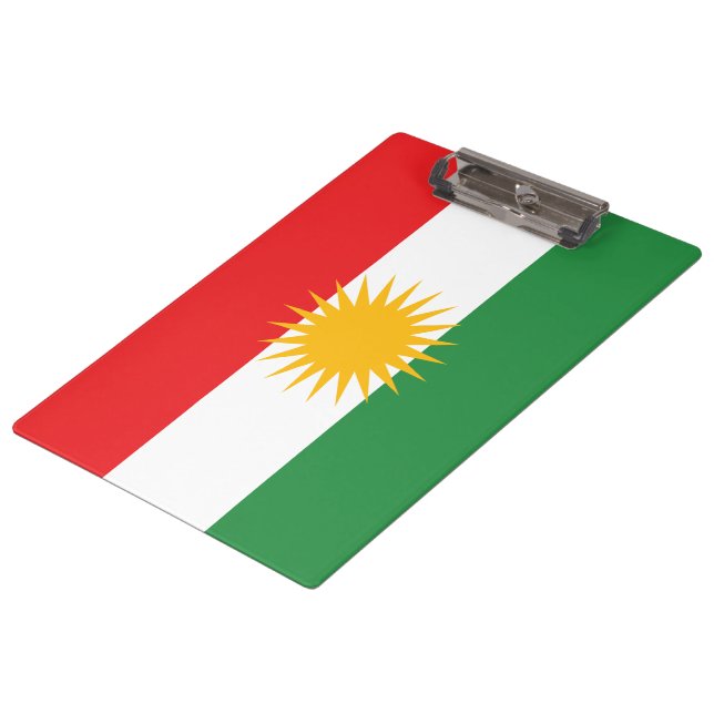 Flag of Kurdistan Clipboard (Angled)