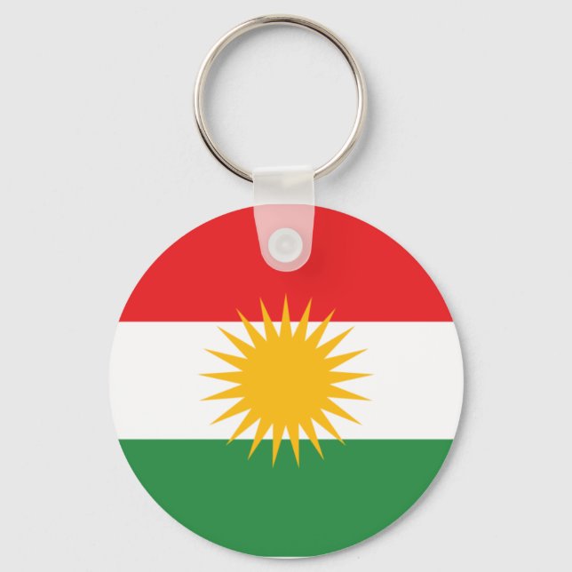 Flag of Kurdistan Keychain (Front)