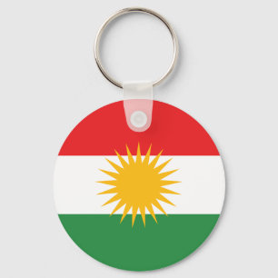 Flag of Kurdistan; Kurd; Kurdish Keychain