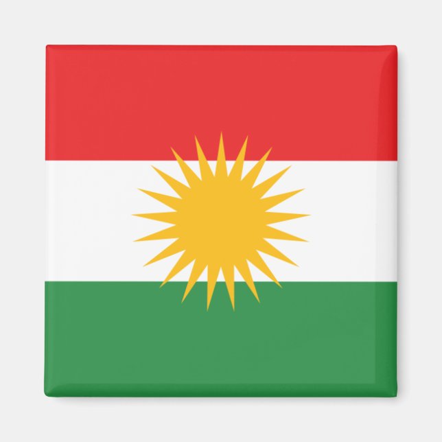 Flag of Kurdistan Magnet (Front)