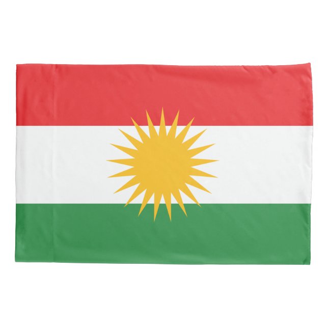 Flag of Kurdistan Pillowcase (Back)