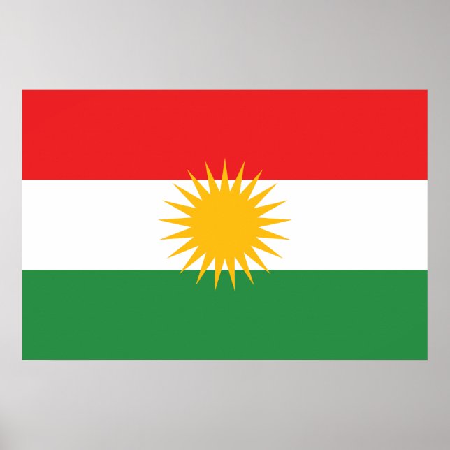 Flag of Kurdistan Poster (Front)