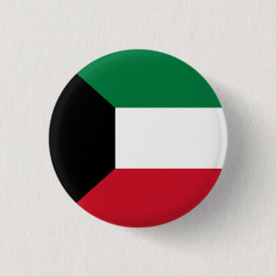 Flag of Kuwait 1 Inch Round Button