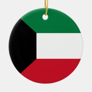 Flag of Kuwait Ceramic Ornament