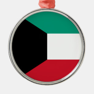 Flag of Kuwait Metal Ornament