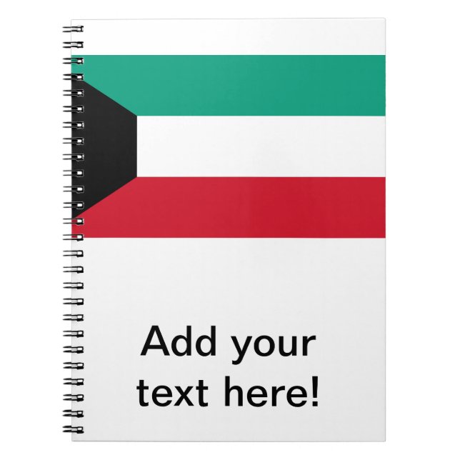 Flag of Kuwait Notebook (Front)