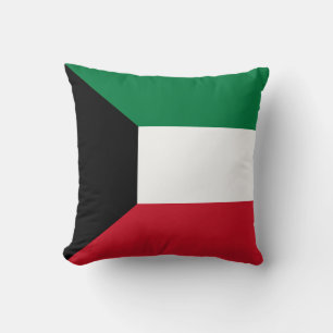 Flag of Kuwait Throw Pillow