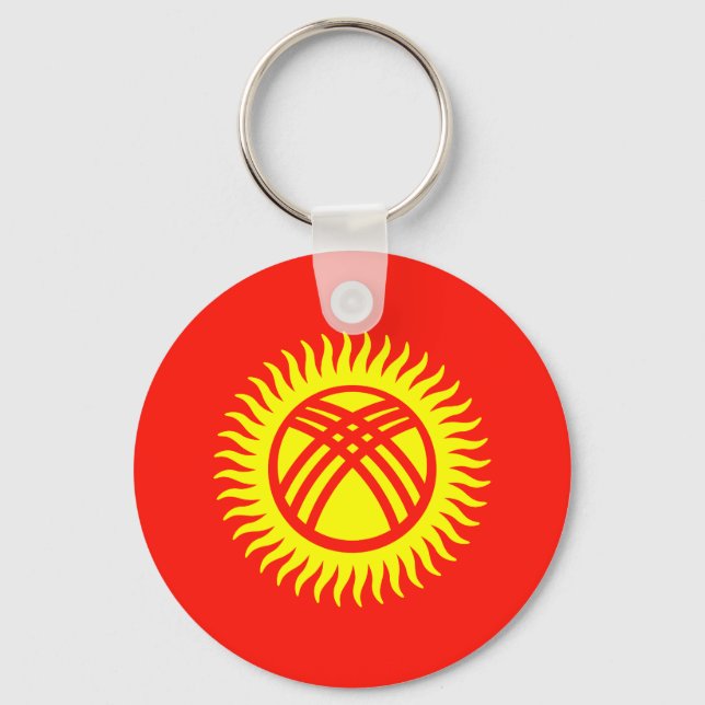 Flag of Kyrgyzstan Keychain (Front)