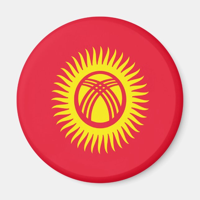 Flag of Kyrgyzstan Magnet (Front)