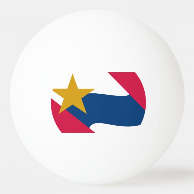 Flag of Lafayette, Indiana Ping Pong Ball (Front)