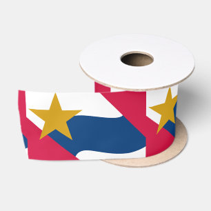 Flag of Lafayette, Indiana Satin Ribbon