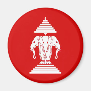 Flag of Laos (1952-1975) - ທຸງຊາດລ Magnet