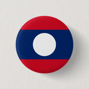 Flag of Laos 1 Inch Round Button
