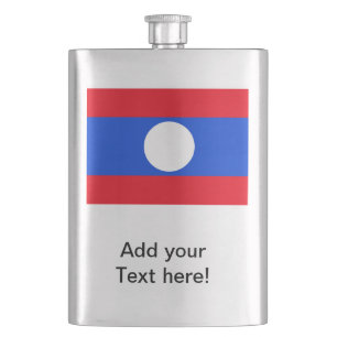 Flag of Laos Hip Flask