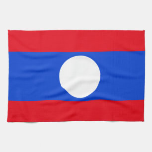 Flag of Laos Kitchen Towel