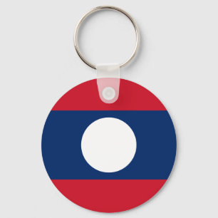 Flag of Laos - Laotian flag - ທຸງຊາດ Keychain