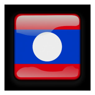 Flag of Laos Poster