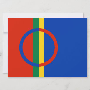 Flag of Lapland (Christmas) (Sami) (Laplander) Card