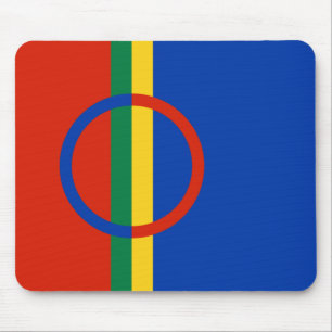 Flag of Lapland (Christmas) (Sami) (Laplander) Mouse Pad