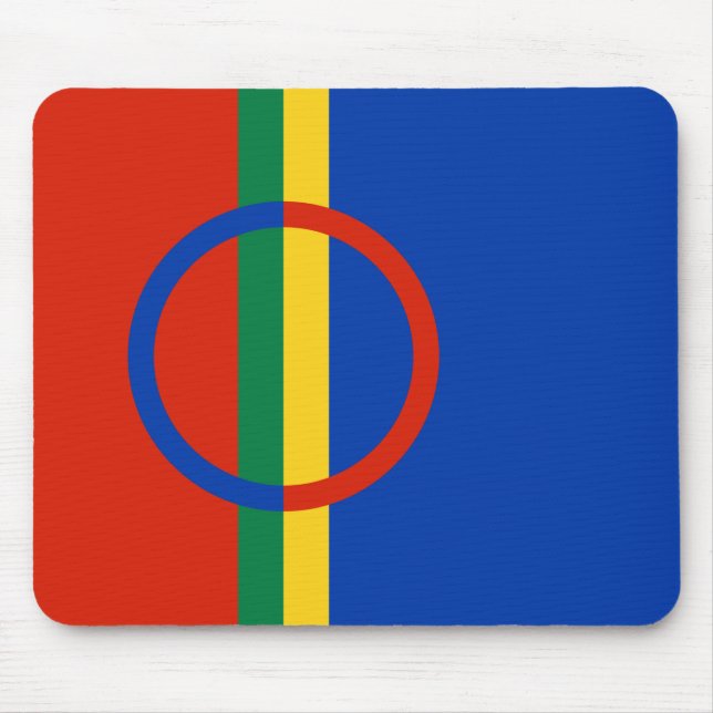 Flag of Lapland (Christmas) (Sami) (Laplander) Mouse Pad (Front)