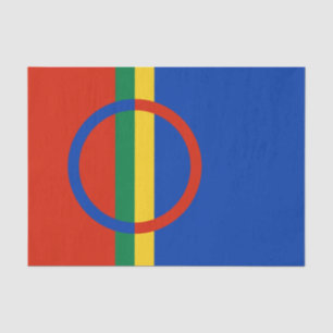 Flag of Lapland (Christmas) (Sami) (Laplander) Tissue Paper