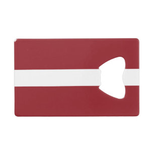 Flag of Latvia Credit Card Bottle Opener